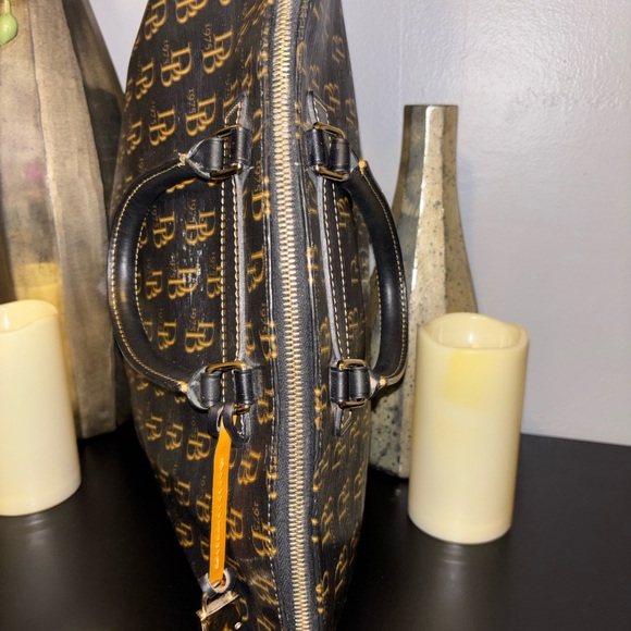 Dooney & Bourke Black and Gold Monogram Tote - Picture 4 of 8